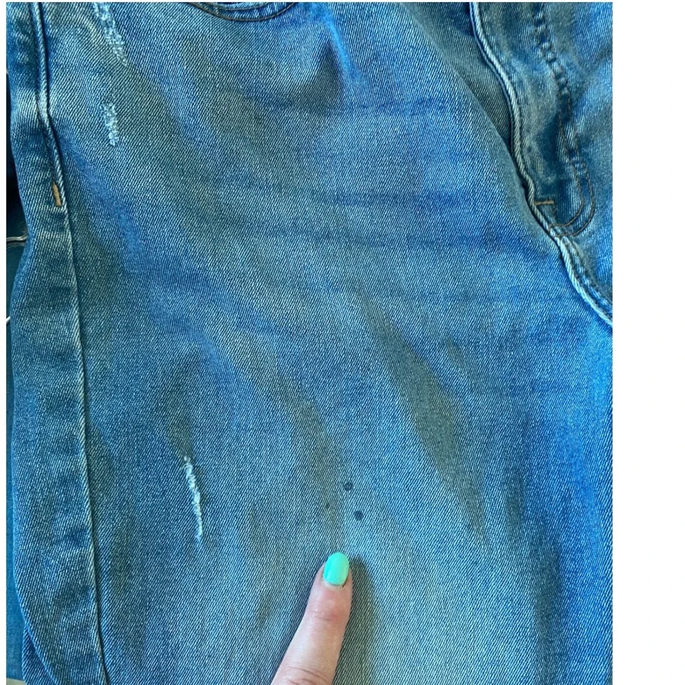 Lucky Brand Stevie High Rise Flare Jeans Womens 12/31R Blue Distressed Denim - Picture 8 of 11